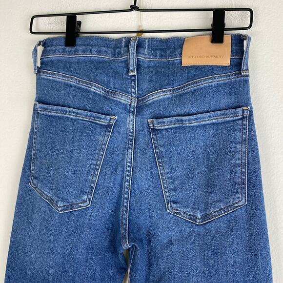 Citizens of Humanity Isola Jeans Size 26 Lawless Blue Crop Flare Stretch Denim - Picture 11 of 15